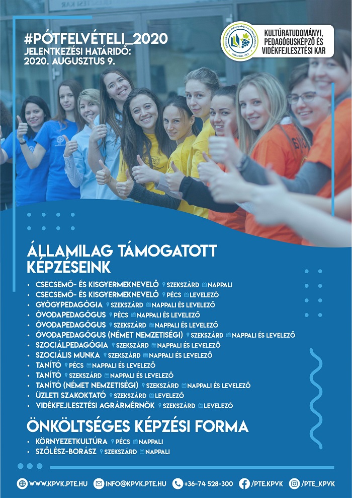 Még lehet pótfelvételizni a KPVK-ra